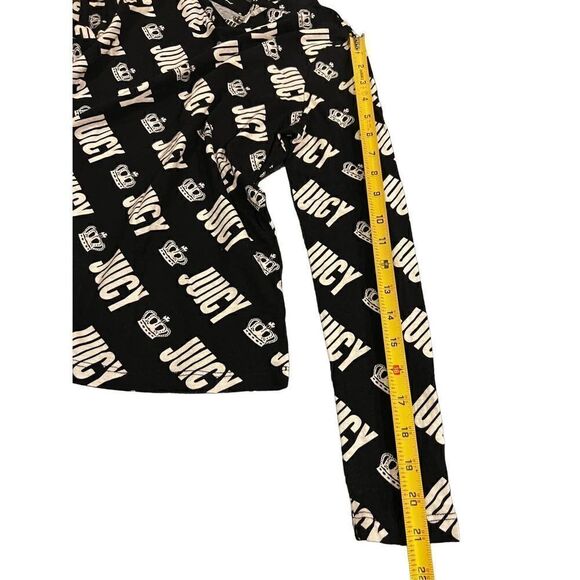 Juicy By Juicy Couture Crown All Over Print Black size S - Picture 2 of 6